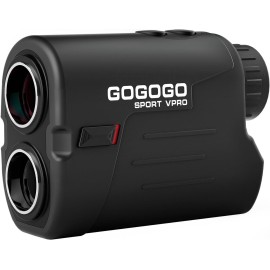 Gogogo Sport Vpro GS03 Laser Golf/Hunting Rangefinder, 1000/1200 Yards Laser Range Finder with 6X Magnification Ultra-Clear View, Lightweight, Slope, Pin-Seeker & Flag-Lock & Vibration