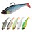 Gotour Weedless Soft Fishing Lures for Freshwater and Saltwater, Premium Pre-Rigged Jig Head Paddle Tail Swimbaits for Bass FishingJigs Fishing Bait for Crappie Trout Walleye, Amazing Fishing Gifts