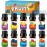 Fruity Fragrance Oil for Candle & Soap Making, Holamay Premium Fruit Essential Oils, 10 x 5ml - Coconut, Strawberry, Mango, Pineapple and More Diffuser Oil Scents, Summer Aromatherapy Oils Set