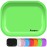roygra Rolling Tray, Small Metal Tray, Cigarette Pre Roll Smoking Accessories, Portable Matte Rolling Trays for Smokers, Home Table Decor, Patio Decorations, 7 x 5.5 inch - Green