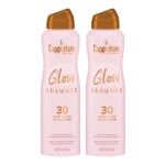 Coppertone Glow Shimmer Sunscreen Spray SPF 30, Water Resistant Broad Spectrum SPF 30 Spray Sunscreen, Free From Parabens, PABA, Phthalates, Octinoxate and Oxybenzone, 5 Oz Bottle, Pack of 2