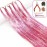Hair Tinsel Kit with Tools and Instruction Easy to Use 1000 Strands 47 Inches Glitter Tinsel Hair Extensions for Women and Girls, Sparkling Shinny Fairy Hair Accessories for Christmas New Year Halloween Cosplay Party (Pink)