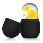 Ice Roller for Face and Eye, Ice Face Roller, Ice Roller Skin Care Tools Gifts for Women , Preppy Cute Silicone Ice Mold Stuff for Beauty(Black)