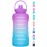 HydroPal 1 Gallon Water Bottles with Straw, 128 oz Water Bottle BPA Free Innovative 2-IN-1 Lid Gym Bottle with Times to Drink Motivational, Large for Sports Fitness Camping Water Jug 13.8X5.5 inch