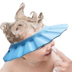 Soft Adjustable Baby Shower Cap - Head Visor for Washing Hair, Bathing Protection - Bath Cap for Toddler, Kids, Children (Blue)
