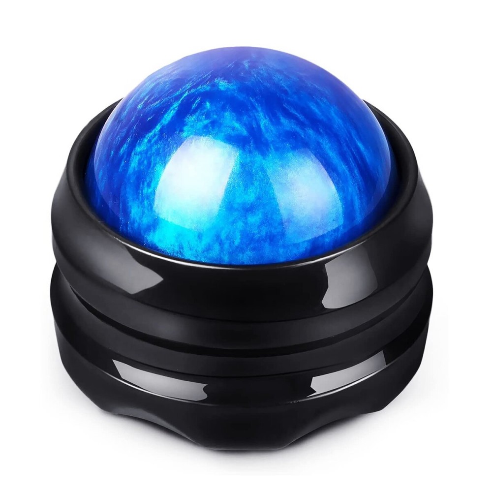 WANDiORY Massage Roller Ball, Neck Massager for Pain Relief, Deep Tissue Massage Tool, Sore Muscle Relief, Lymphatic Drainage, Tummy Tuck Post Surgery Supplies (Blue)