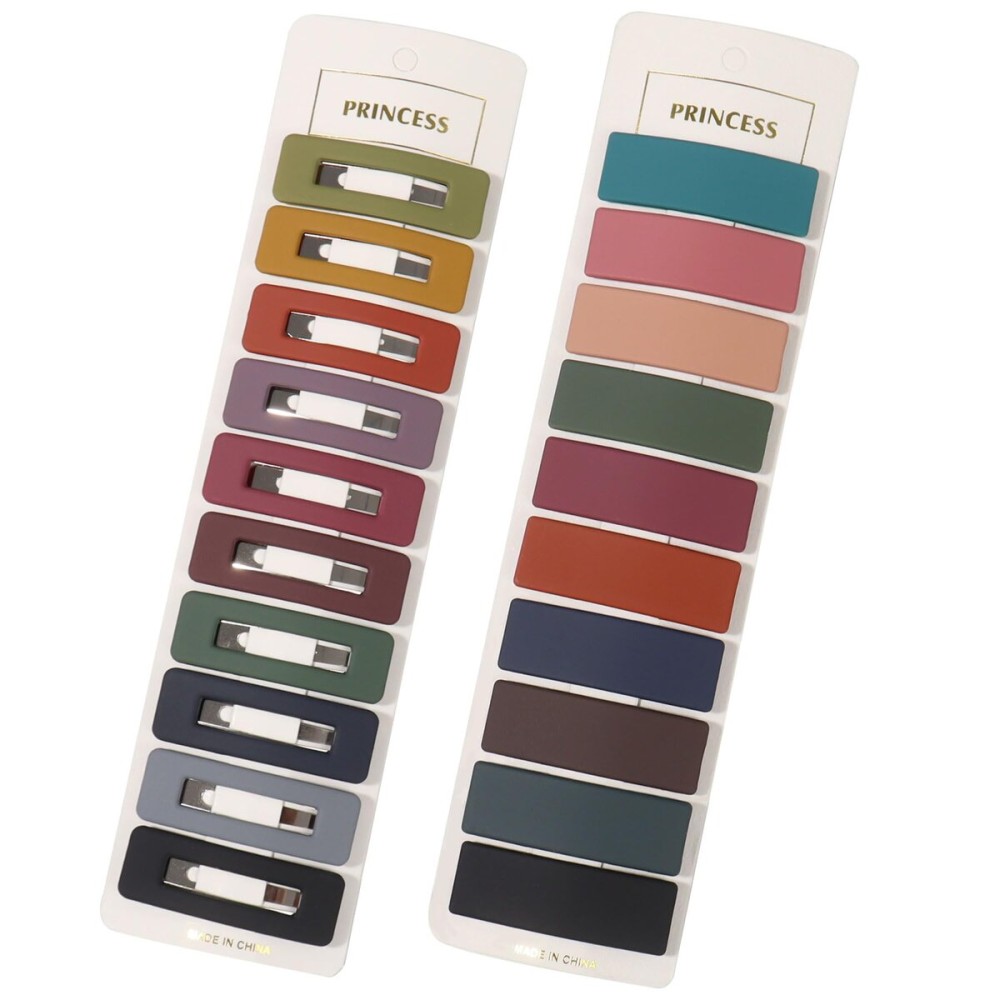 B.PHNE 20Pcs Matte Snap Hair Clip Barrettes for Girls women, Cute Solid Candy Color Hair Accessories Hair Pins (SnapClip20D)