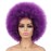G&T Wig 70s Afro Puff Wigs for Black Women Short Afro Synthetic Wig Fluffy Shoulder Length Heat Resistant Natural and Soft Kinky Curly Wig(Dark Purple)