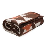 ACUSHLA Merino Wool Camp Blanket - Soft Warm Thick Washable Large Bed Couch Outdoor Camping Sleeping Travel Throw Blanket All Weather, Aztec Brown 79X63