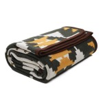 ACUSHLA Merino Wool Camp Blanket - Warm Thick Washable Large Outdoor Camping Sleeping Throw Blanket All Weather Aztec Style 63\'\'X79\'\'