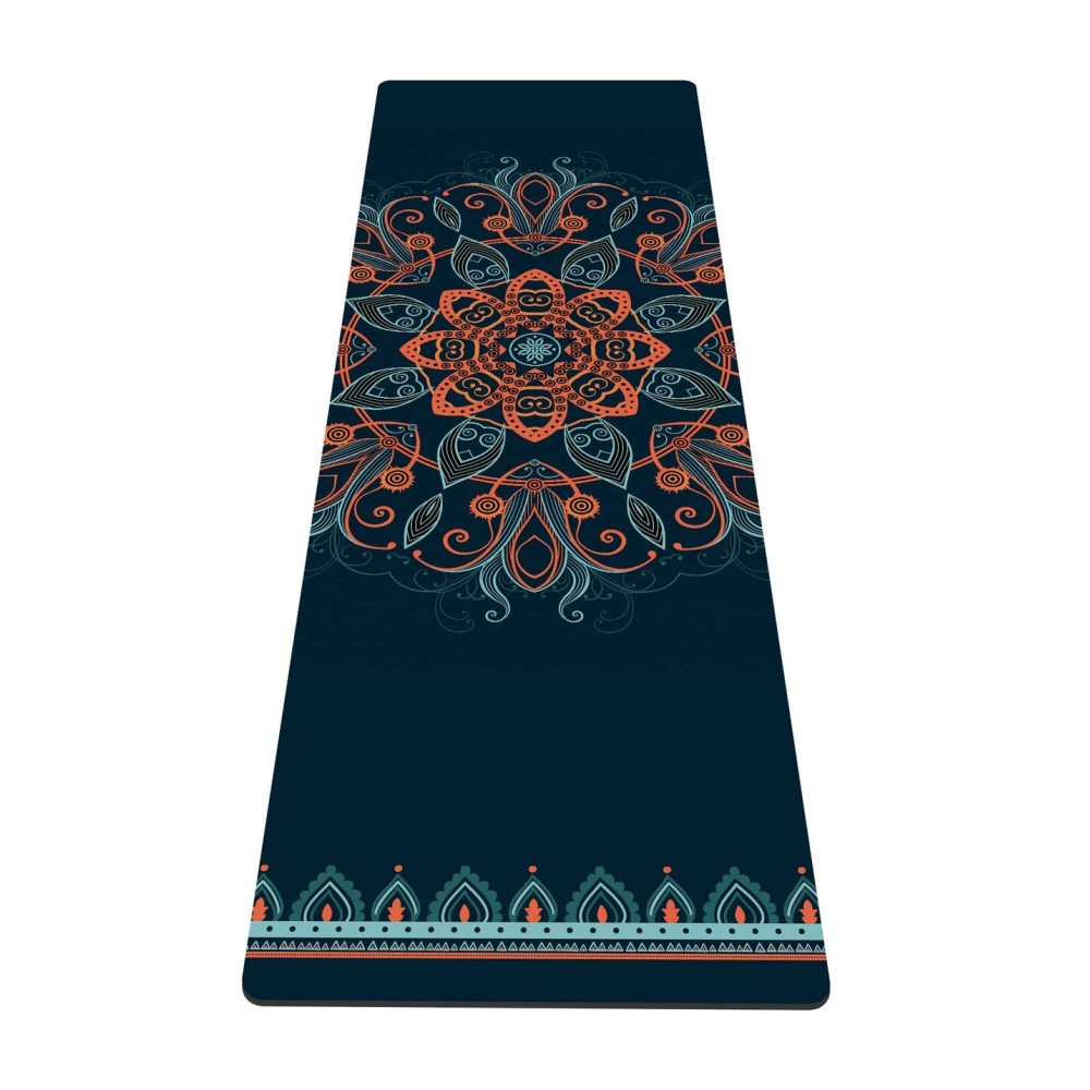 nuveti Yoga Mat Print Extra Thick TPE Non Slip Fitness Exercise Mat with Carrying Bag, 72x24 Extra Thick 6MM Exercise & Workout Mat for Yoga, Pilates Fitness and Floor Exercises