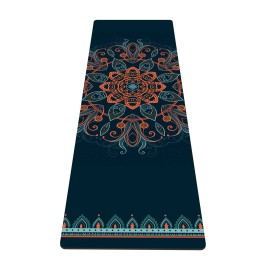 nuveti Yoga Mat Print Extra Thick TPE Non Slip Fitness Exercise Mat with Carrying Bag, 72x24 Extra Thick 6MM Exercise & Workout Mat for Yoga, Pilates Fitness and Floor Exercises