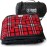 BRAWNTIDE Large Outdoor Waterproof Blanket - Thick Tartan Plaid Fleece, Warm, Windproof, Sandproof, Ideal for Camping, Parks, Grass, Hiking, Travel, Includes Stuff Sack, Shoulder Strap (Plaid Red)