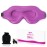Sleep Eye Mask for Men Women, Lash Extensions 3D Sleeping Mask, Travel Blackout Night Blindfold Eye Shade Cover with Adjustable Strap (Purple-3D)