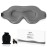 Sleep Eye Mask for Men Women, Lash Extensions 3D Sleeping Mask, Travel Blackout Night Blindfold Eye Shade Cover with Adjustable Strap (Grey-3D)