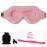 Sleep Eye Mask for Men Women, Lash Extensions 3D Sleeping Mask, Travel Blackout Night Blindfold Eye Shade Cover with Adjustable Strap (Pink-3D)