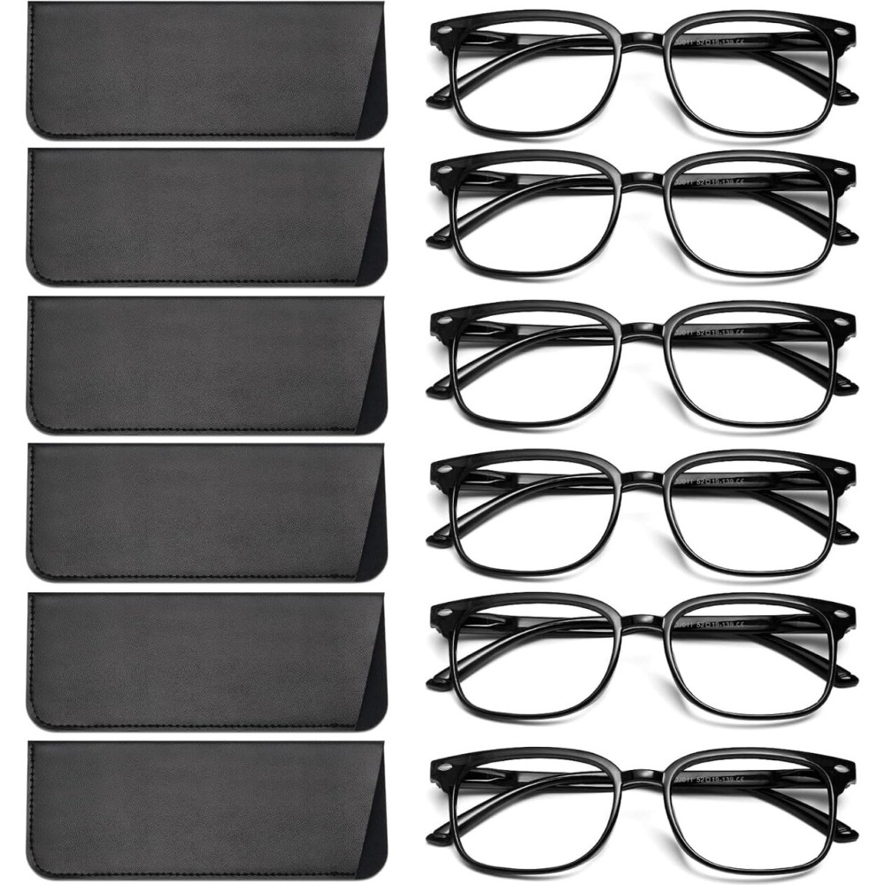 NOVIVON 6 Pack Reading Glasses for Women, Reading glasses men, Blue Light Blocking Readers, Computer eye glasses, Cheaters