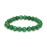 Crystal Vibe Green Jade Bracelet - Healing Crystal Wealth Bracelet - Jade Beaded Bracelet for Women Men - Bring Good Luck Prosperity and Emotional Balance - Adjustable Size