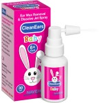 NAVEH PHARMA CleanEars Baby | Fast-Acting Ear Wax Removal Spray | Breaks Down & Dissolves Earwax in Just 1 Treatment | Clinically Proven to Be 300% More Effective | Mineral Oil, Gentle&Safe | 1 OZ