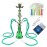 Hookah Set With Everything 4 Hose - GRENAOH 22 Premium Hookah Shisha set with Glass Vase, Ceramic Bowl and Coal Tongs Ashtray (4-green)