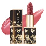 Catkin Moist Lipstick Hydrating High Impact Color Infused with Vitamin E and Avocado Oil Smooth Soft Texture Long Lasting Pink Glow Finish 127