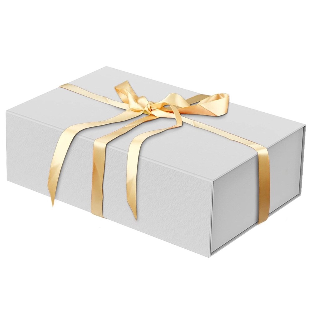 Luxury Large Gift Box 13.8x9x4.3 Storage Box Ribbon Magnetic Closure for Luxury Packaging Box for Mother\'s Day, Birthdays, Bridal Gifts,Weddings