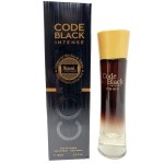 Hybrid & Company Code Black Intense Cologne for Men Eau De Toilette Natural Spray Masculine Scent, 3.4 Fl Oz