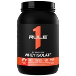 Rule 1 R1 Protein Whey Isolate - with 25g Protein & 6g BCAA Exclusively from Isolated & Hydrolyzed Sources for Workout Recovery (2 Pounds*, Strawberry Banana)