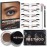 iMethod Eyebrow Stamp & Stencil Kit - Brow Stamping & Stenciling, Perfect Bushy Eyebrows, Ash Brown