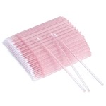 G2PLUS 500PCS Disposable Micro Applicators Brush for Makeup and Personal Care, Cosmetic Micro Applicators, Microswabs for Eyelash Extensions, Nails, Eyeliner (Head Diameter: 2.5mm/0.098\'\')