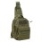 BOMTURN Tactical Backpack Sling Bags - 1000D Waterproof Military Backpack // Chest Bag // CCW Bags Outdoor Shoulder Bag for Every Day Carry Green
