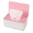 NOVWANG Wipes Dispenser, Baby Wipe Holder, Keeps Wipes Fresh, Refillable Wipe Container Baby Wipes Case for Bathroom Wipes Pouch Case, Pink