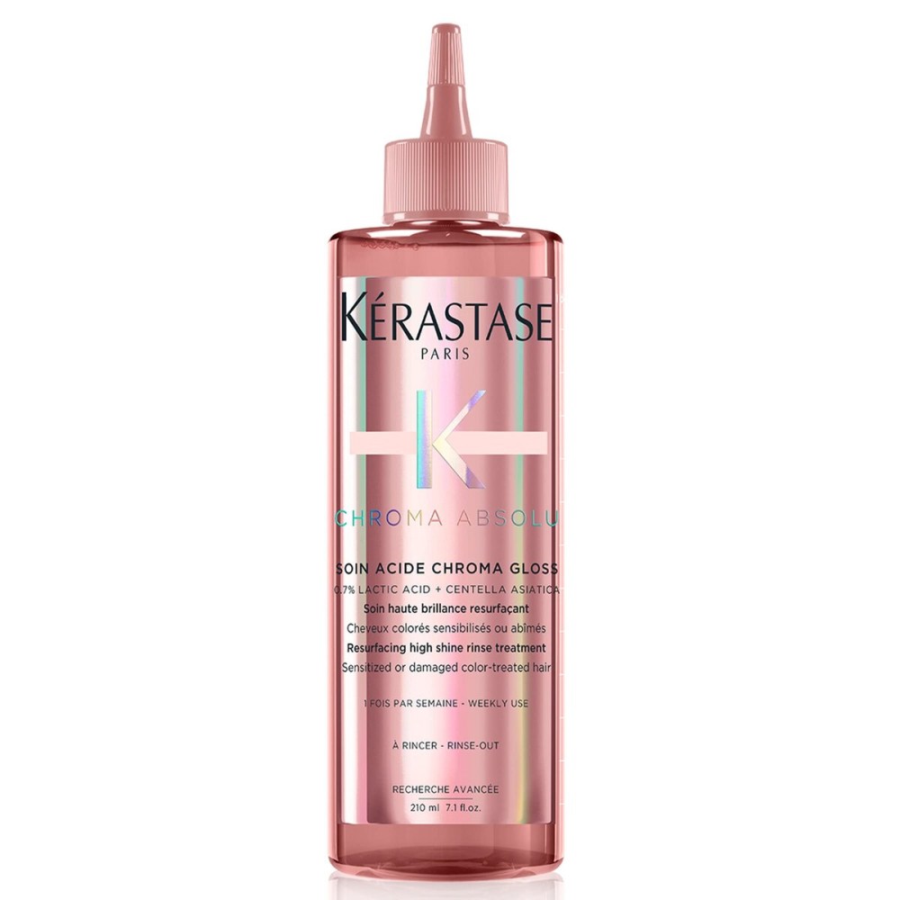 KRASTASE Chroma Absolute Chroma Hair Gloss, High Shine Treatment for Damaged Color-Treated Hair, Strengthens and Adds Shine, Lightweight formula with Lactic Acid, Soin Acide, 7.1 Fl Oz