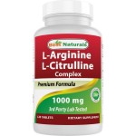 Best Naturals L-Arginine L-Citrulline Complex 1000 mg 250 Tablets (250 Count (Pack of 2))