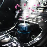 Unee Car Diffuser,USB 100ml Small Humidifier Essential Oil Aroma Diffuser Aromatherapy Diffusers Cool Mist for Car Home Office(White)