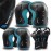 SKATEWIZ Knee and Elbow Pads Adult - Impact Size M Blue - Skating Protective Gear Adult - Wrist Guards for Skating Scooter Roller Skates Skateboard - Ice Skates Men