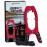 FARWATER Canoe Anchor Grip - Boat, Float Tube & Kayak Fishing Accessories, Kayaking Equipment - Brush Clamp Anchor with Teeth - Gripper with 15ft Paracord - Rubber Grips - Coated Steel - Matte Red