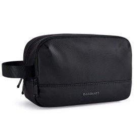 BAGSMART Travel Toiletry Bag for Men, Dopp Kit Water Resistant Shaving Bag for Toiletries Accessories, Navy-Medium