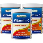 Best Naturals 100% Pure Vitamin C Powder Non-GMO 1 lb (454 Grams) Powder (Also Called Ascorbic Acid) (1 LB (Pack of 3))