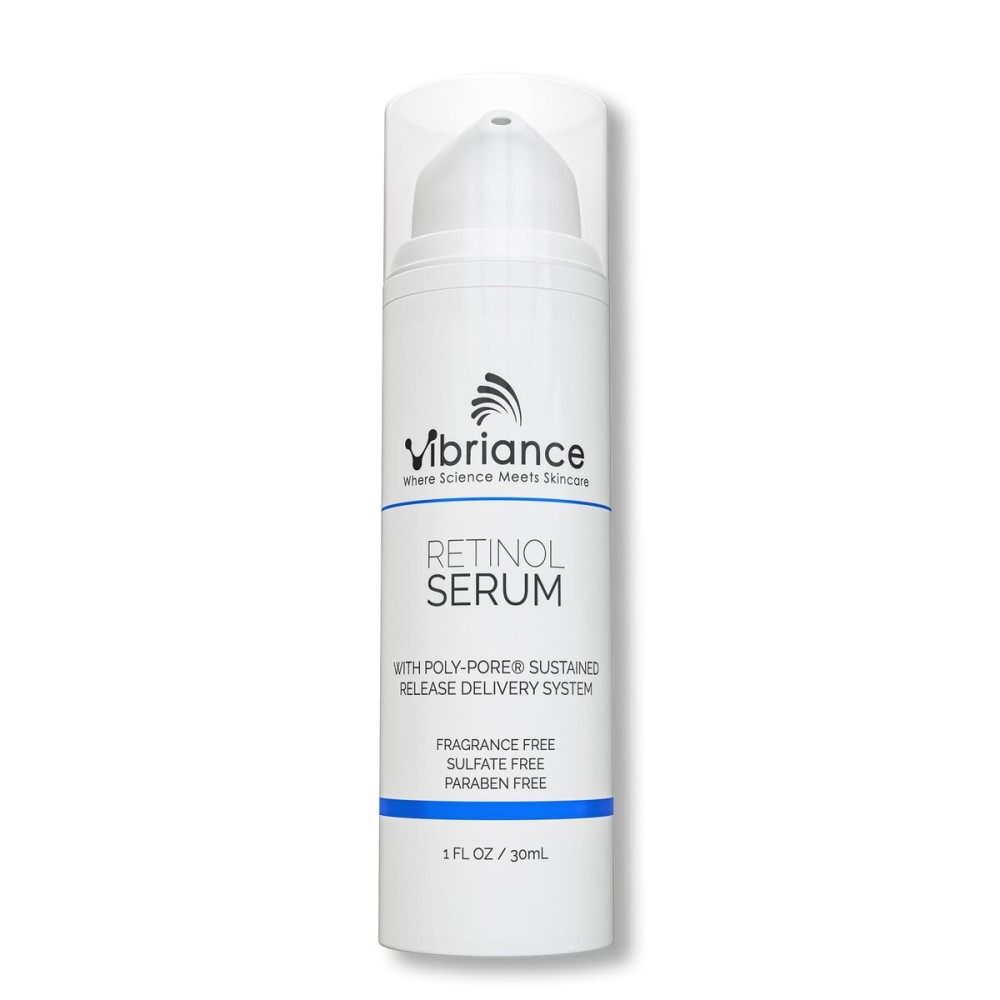 Vibriance Retinol Serum for Face - Reduces Appearance of Deep Wrinkles and Large Pores, Enhances Tone, Improves Complexion - Sensitive, Mature Skin Night Cream - 1 fl oz
