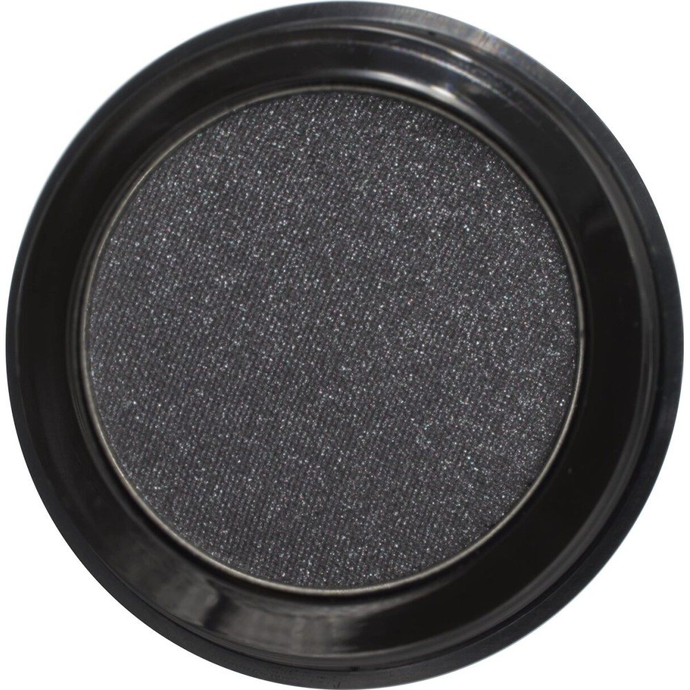 Pure Ziva Eclipse Shimmering Glitter Black Onyx Chrome Dark Grey Pressed Powder Single Vegan Eyeshadow; Talc, Paraben & Cruelty Free