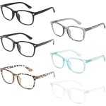 MIGSIR Blue Light Blocking Glasses for Computer Gaming, Fashion Fake Helps Reduce Screen Fatigue Eyeglasses for Women Men
