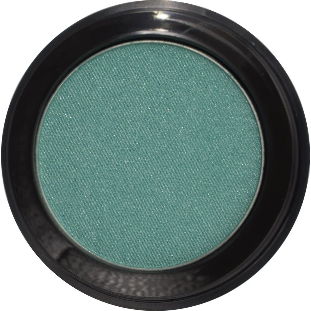 Pure Ziva Teal Jewel Shimmering Green Emerald Forest Pressed Powder Single Vegan Eyeshadow; Talc, Paraben & Cruelty Free