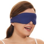 ALASKA BEAR Sleep Mask for Side Sleepers Patented Design, Cup-Shaped and Extra-Soft, 100 Blackout Eye Mask Shades Cover for Men and Women Home or Travel, Machine Washable, Colbot Blue