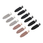 minihope 12 pieces No Bend Hair Clips, Curl Pin Clips, No Crease Hair Clips for Makeup Application2022 style, non-slip.Hair won\'t get caught between plastic attached to metal. (Shiny)