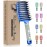 KTKUDY Detangling Brush Boar Bristles Hairbrush Make Hair Shiny & Healthier Curved and Vented Detangler Brush for Women Men Kids Wet and Dry Hair (Blue)