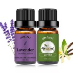 yethious Vanilla Essential Oil for Diffuser Organic Vanilla Lavender Essential Oil Set Lavender Oil 100% Pure Aromatherapy Oils - 2pcs X 10ml