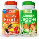 Simply Nature\'s Pledge - Packed with Over 40 Different Fruits & Vegetables - Made with Whole Food Superfoods - with High Beta Carotene - 100% Soy Free - 90 Count (Pack of 2)