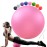 Soft Pilates Ball 9 Inch, Ideal Small Exercise Ball Between Knee Squeeze for Physical Therapy Yoga Core Medicine Abs Pt Bouncy, Mini Rubber Fitball Barre Workout Equipment for Women Men Kid Toddler