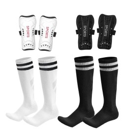AITUSI Soccer Shin Guards for Kids Youth, Shin Pads and Long Soccer Socks for 3-15 Years Old Boys Girls Toddler Children Teenagers, Soccer Equipment for Football Games